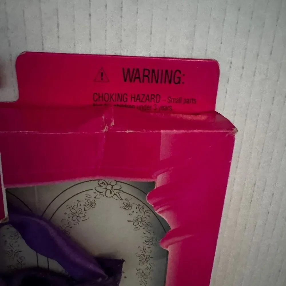 Vintage Barbie Doll Party Dress Ball Gown Purple Satin Brocade 1997‎ Fashion Ave